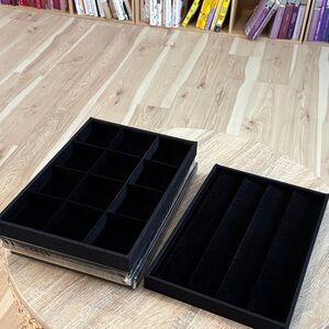 Black Jewelry Organizer Trays